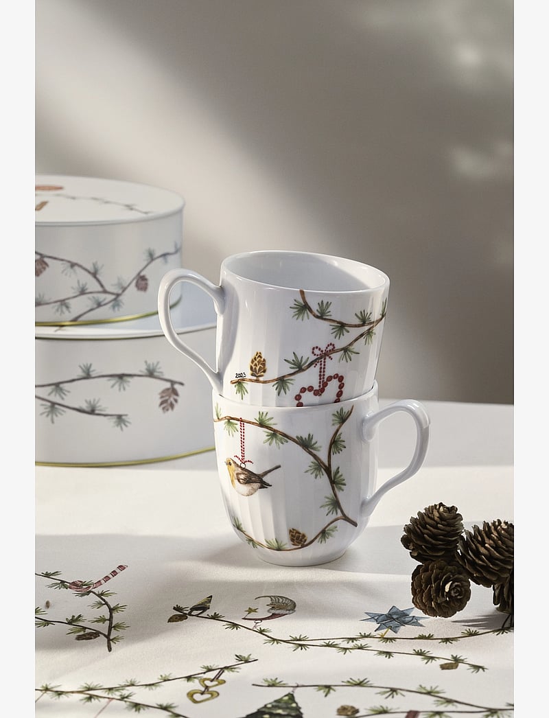 Kähler - Hammershøi Christmas Storage tin w. deco 2 pcs. - osta hinna alusel - white w. deco - 4