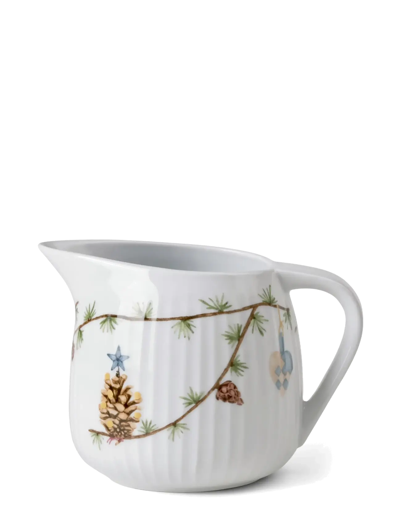 Kähler Hammershøi Christmas Sauce boat 66 cl white w. deco - Kähler - WHITE W. DECO / white