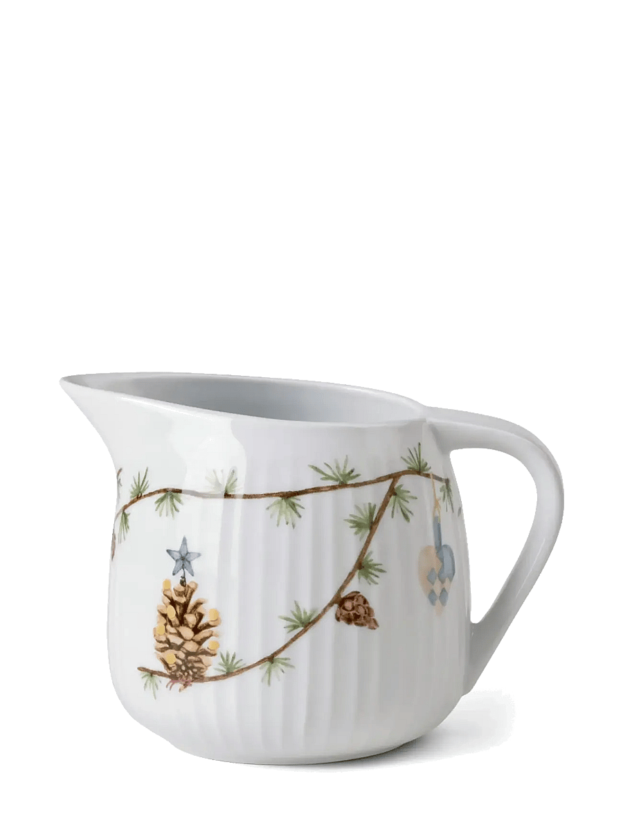 Kähler - Hammershøi Christmas Sauce boat 66 cl white w. deco - kastmekannud ja kastmepotid - white w. deco - 1