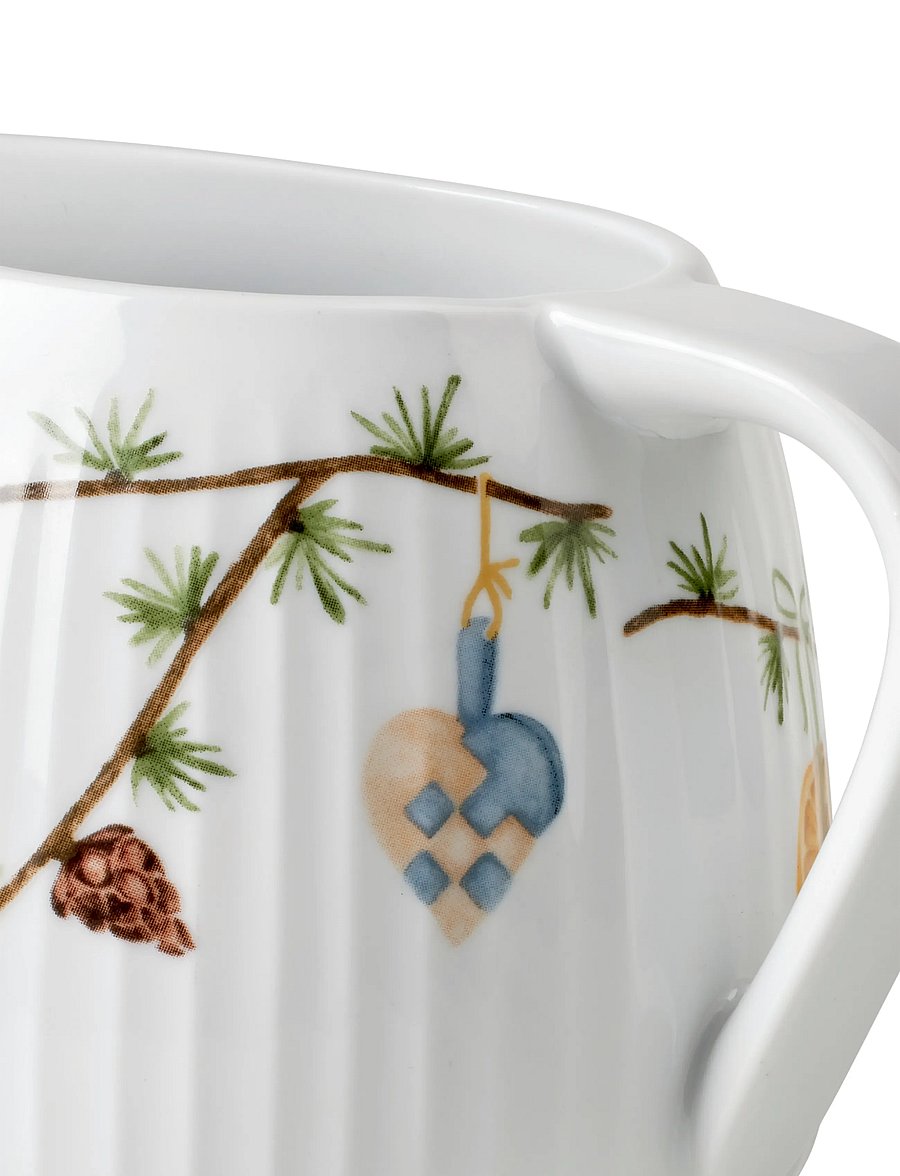 Kähler - Hammershøi Christmas Sauce boat 66 cl white w. deco - kastmekannud ja kastmepotid - white w. deco - 4