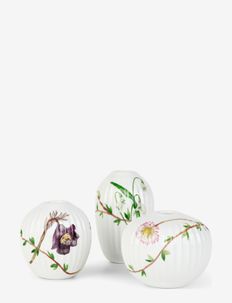 Hammershøi Spring Vase miniature m. deko 3 stk., Kähler