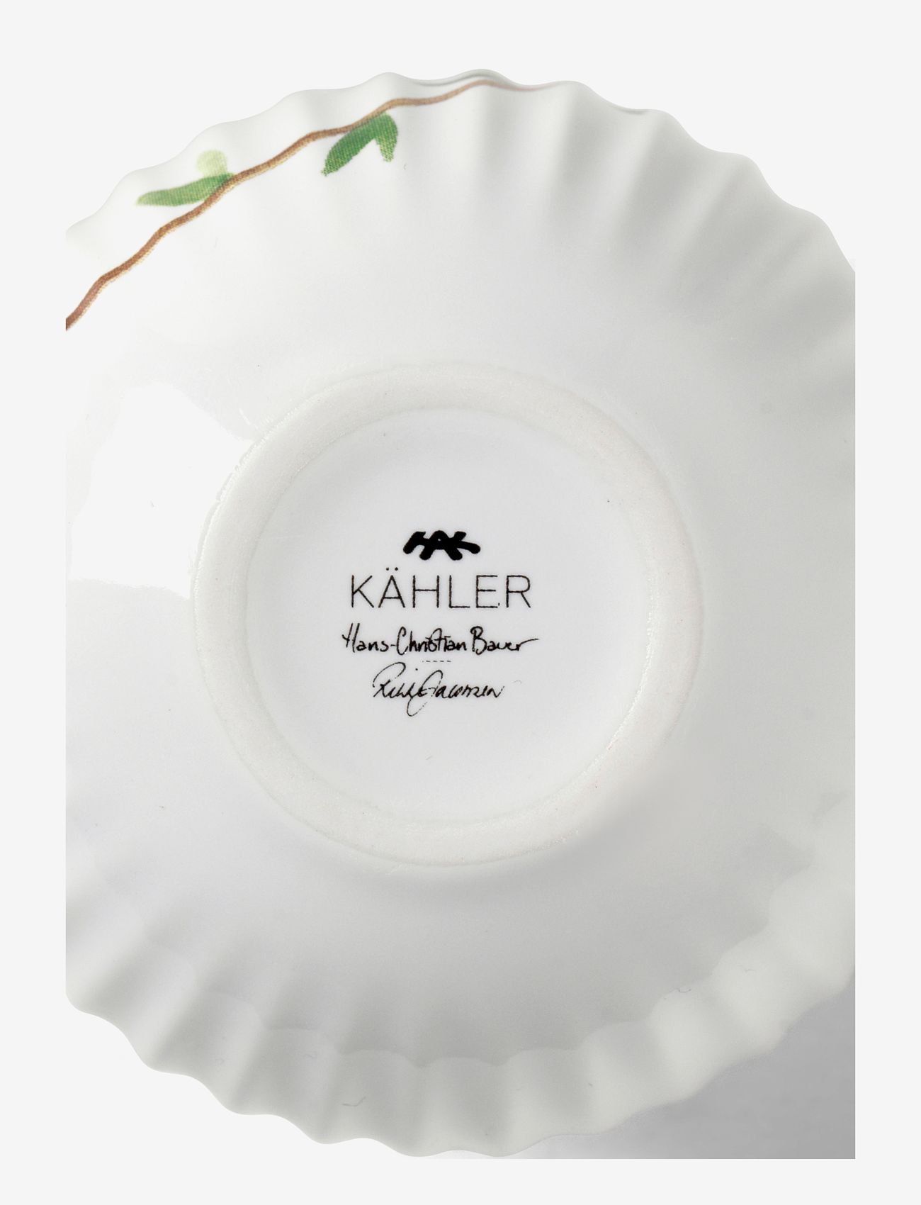 Kähler - Hammershøi Spring Vase miniature m. deko 3 stk. - små vaser - white w. deco - 1