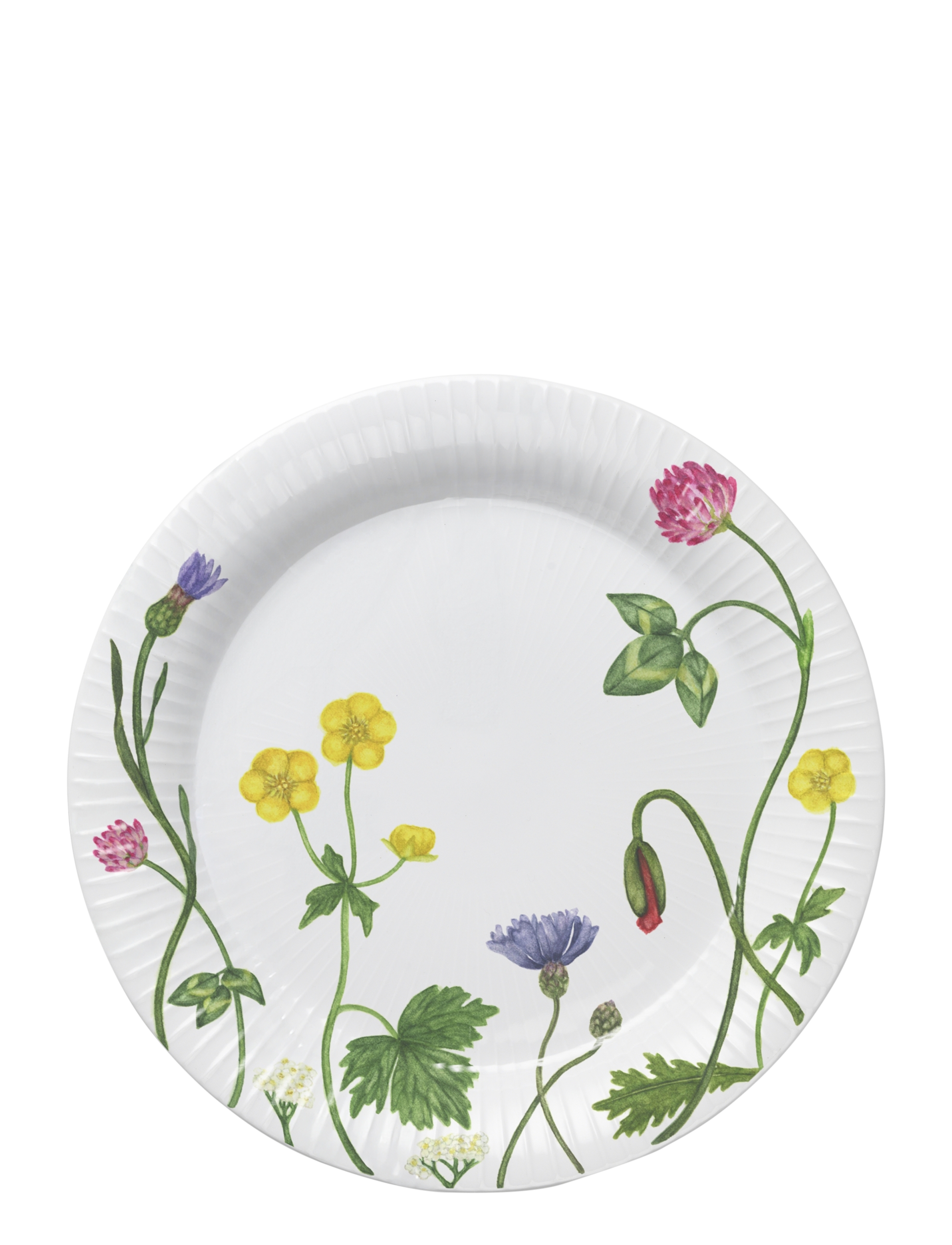 KÄHLER Hammershøi Summer Plate Ø22 Cm Wild Flowers Weiß - Ø 22 CM - Unisex