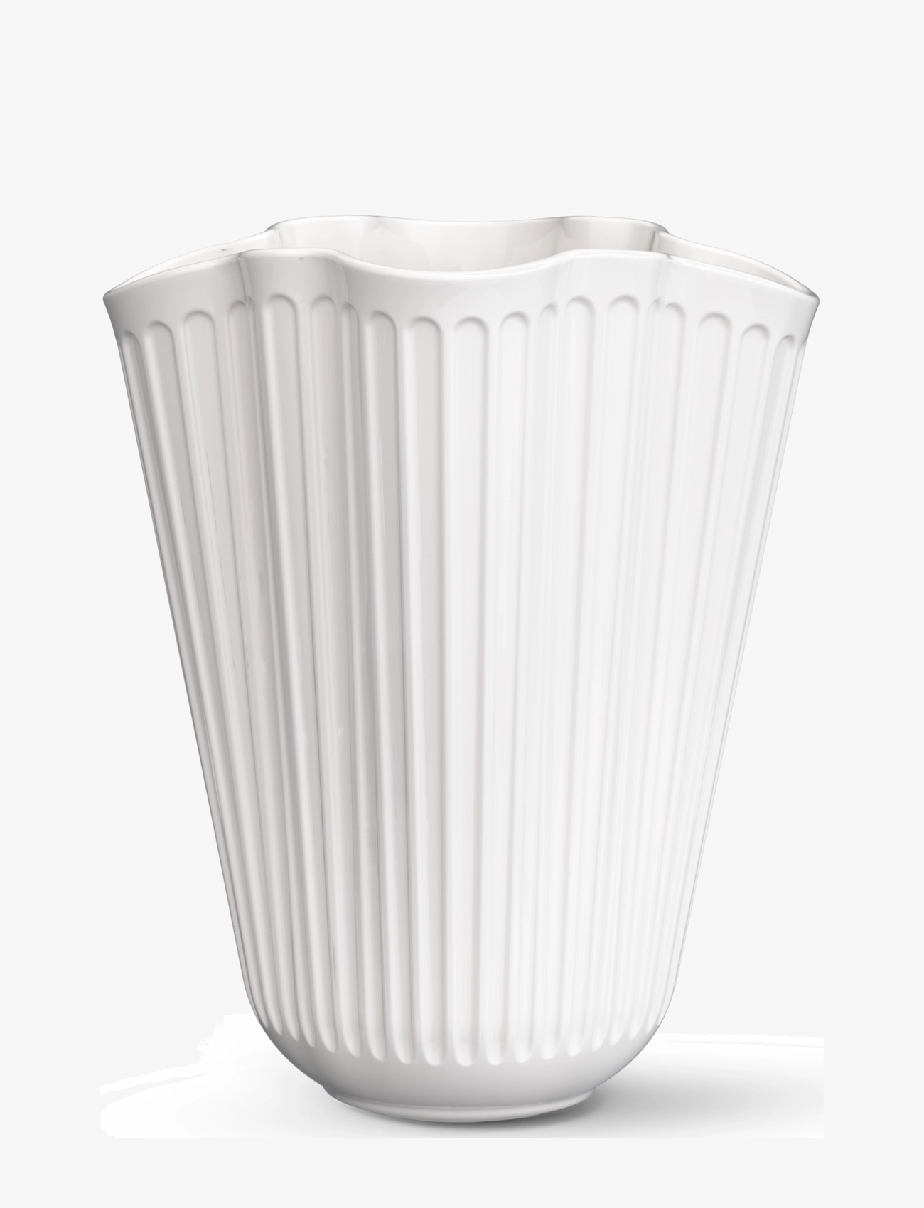 Kähler Hammershøi Unfold Vase H20.5 Cm Hvid, 20.5 cm, Vases, Weiß - Big Homeware