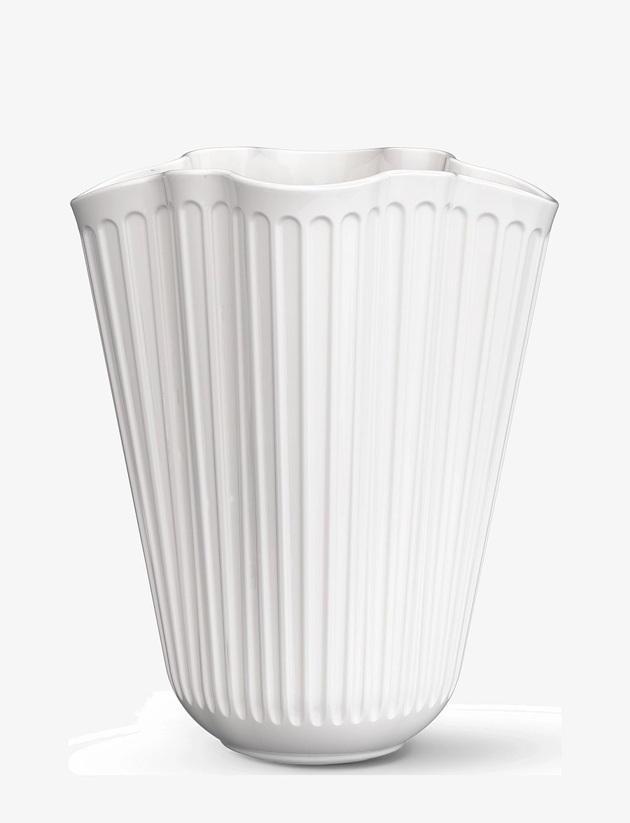 Kähler - Hammershøi Unfold Vase H20.5 cm hvid - køb efter pris - white - 0