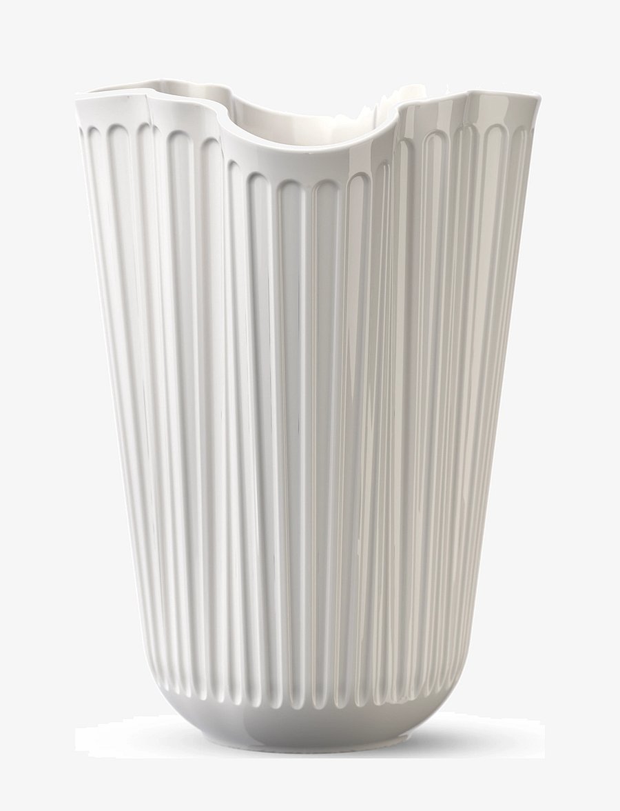 Kähler - Hammershøi Unfold Vase H20.5 cm hvid - køb efter pris - white - 1