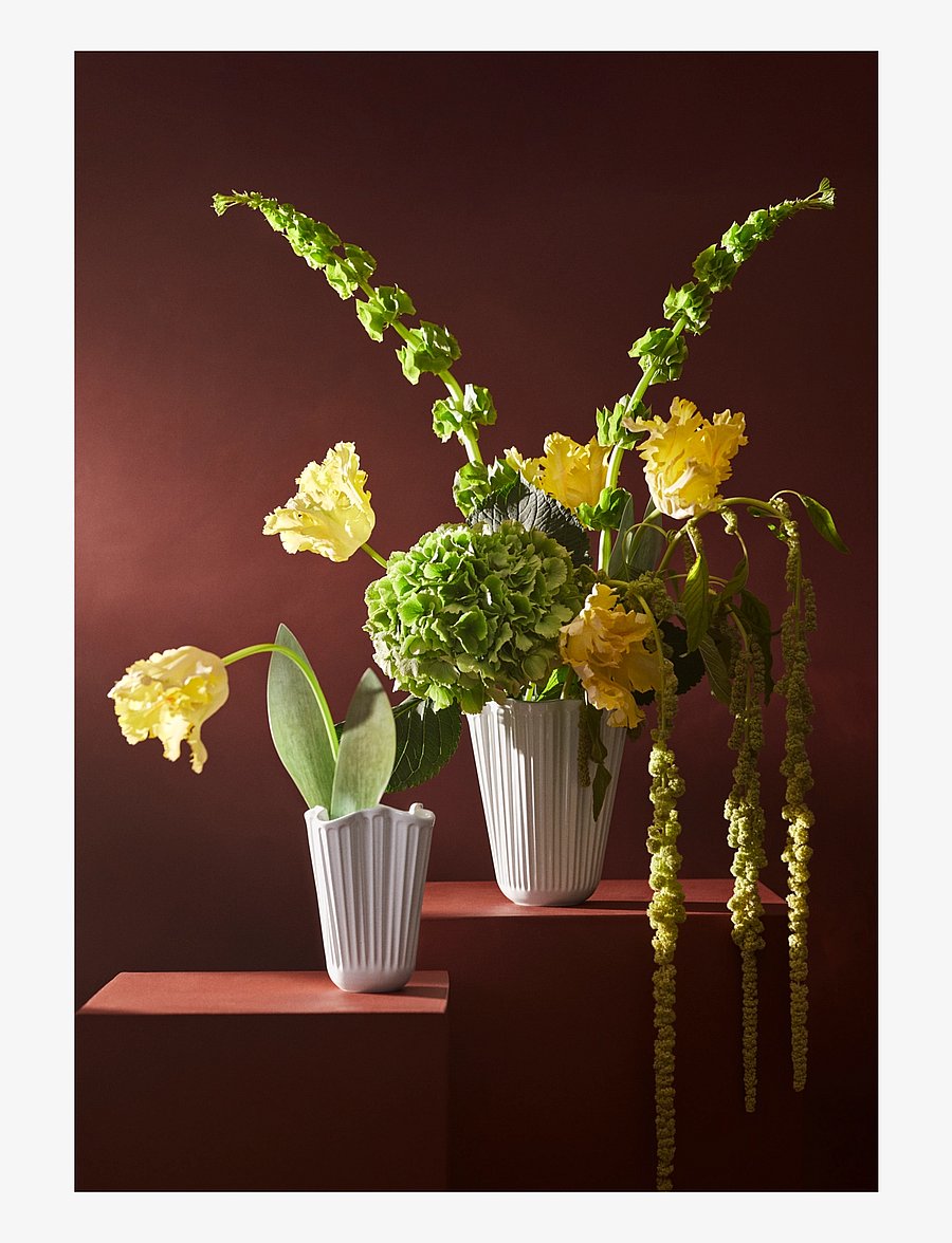Kähler - Hammershøi Unfold Vase H20.5 cm hvid - køb efter pris - white - 5