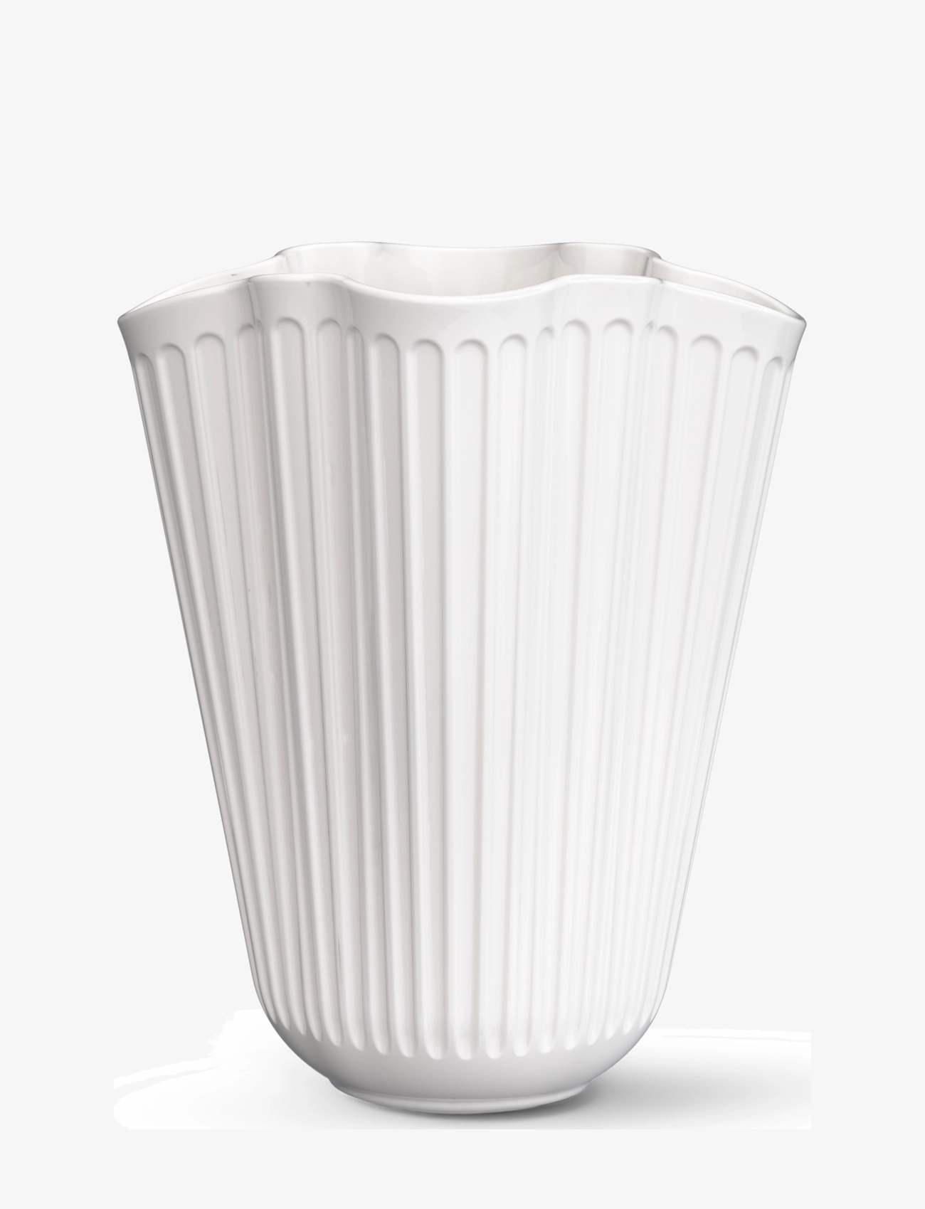 Kähler Hammershøi Unfold Vase H16.5 Cm Hvid, 16.5 cm, Vases, Weiß - Big Homeware