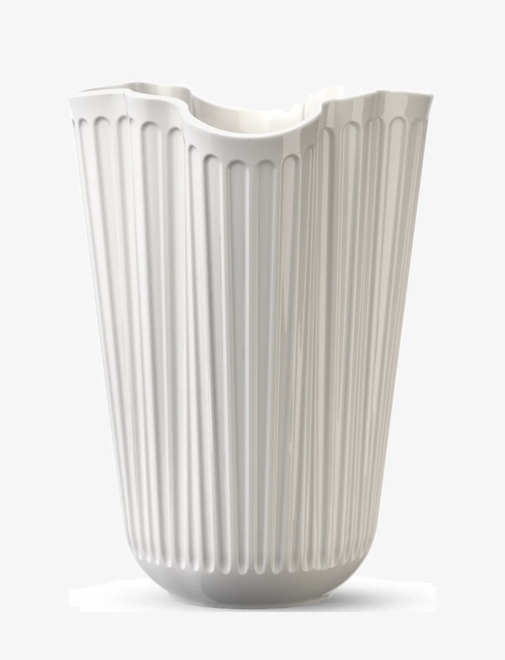 Kähler - Hammershøi Unfold Vase H16.5 cm white - vases - white - 1