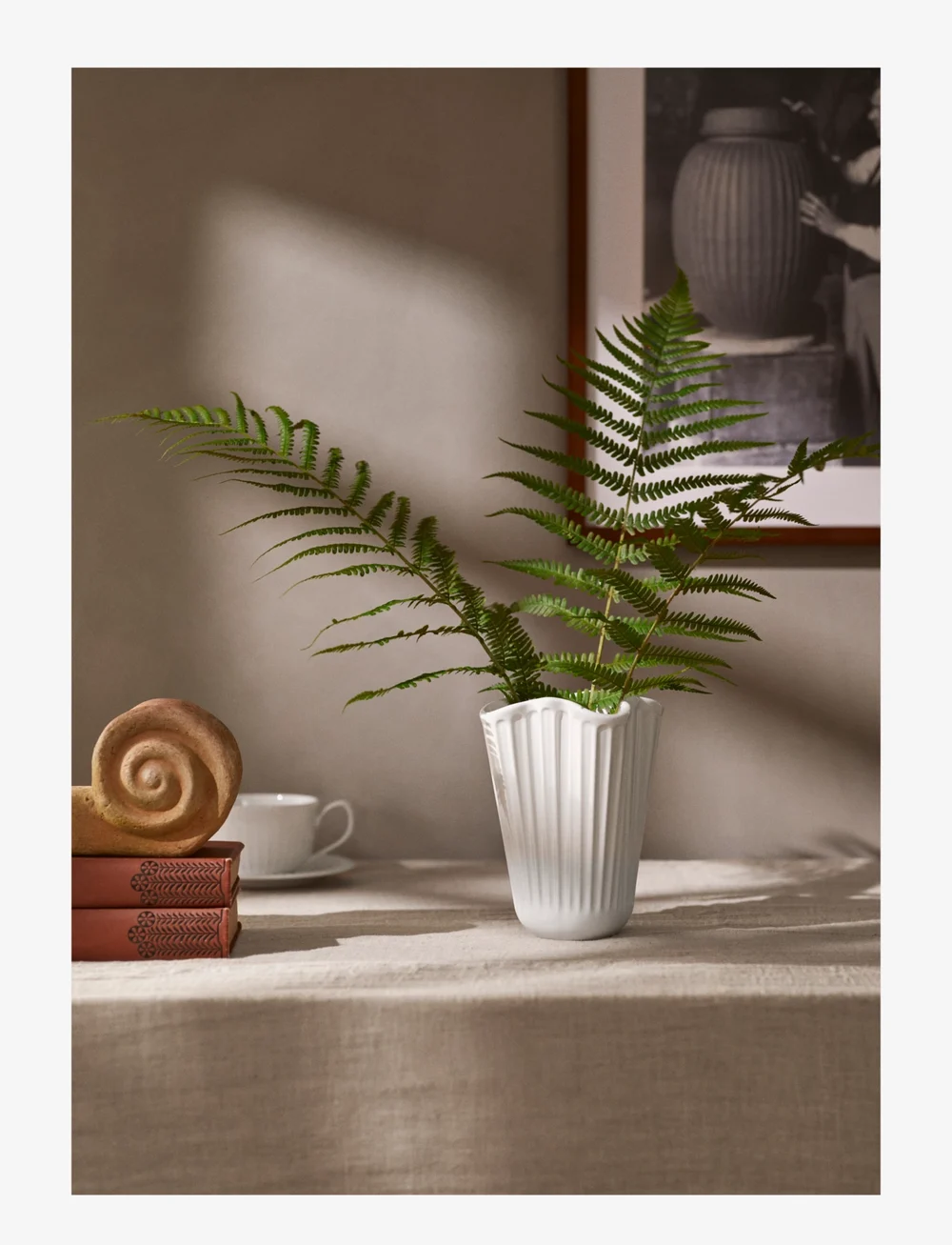 Kähler - Hammershøi Unfold Vase H16.5 cm white - vases - white - 4