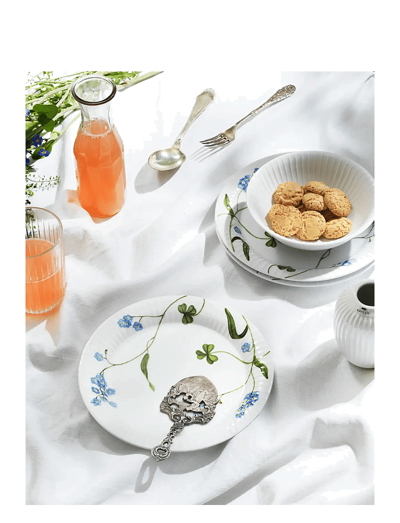 Kähler - Hammershøi Summer Plate Ø22 cm forget me not - väikesed taldrikud - forget me not - 3