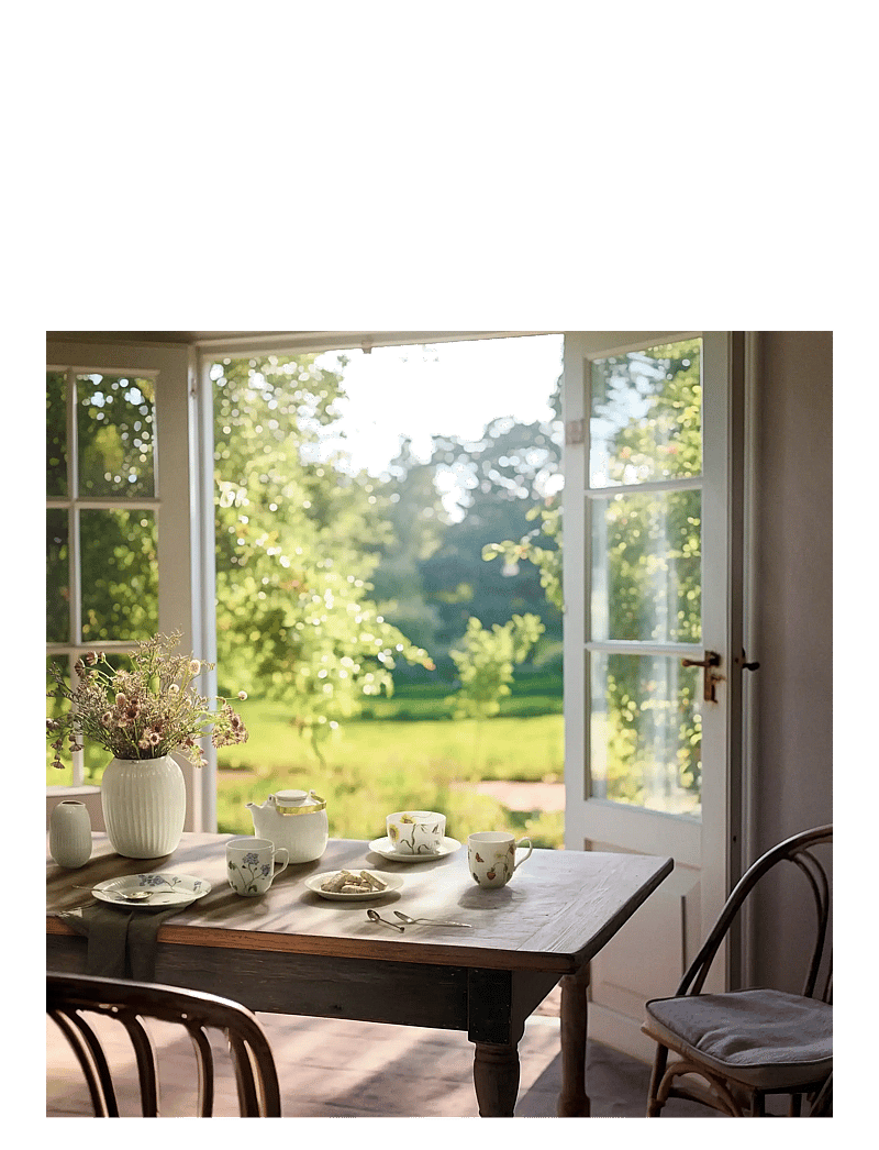 Kähler - Hammershøi Summer Plate Ø22 cm forget me not - väikesed taldrikud - forget me not - 4