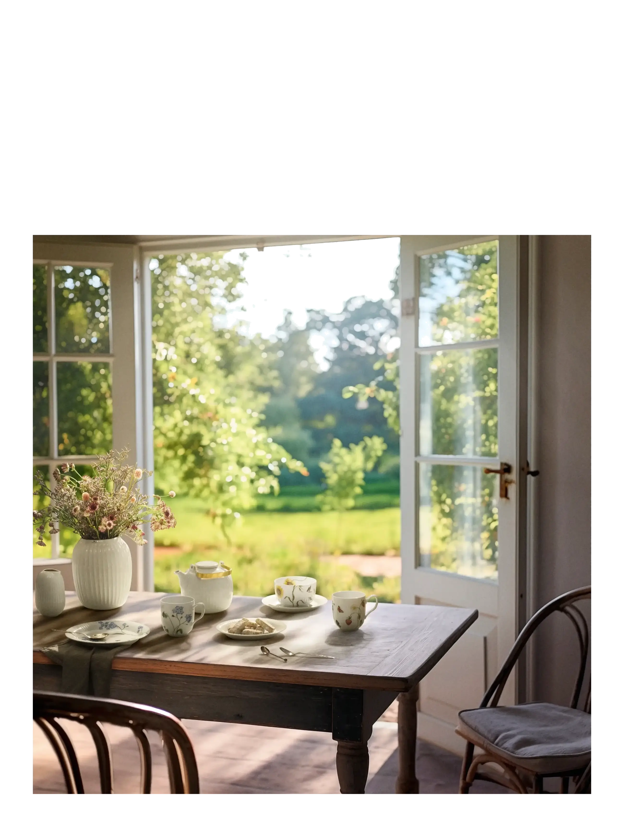 Kähler - Hammershøi Summer Plate Ø22 cm forget me not - mazie šķīvji - forget me not - 5