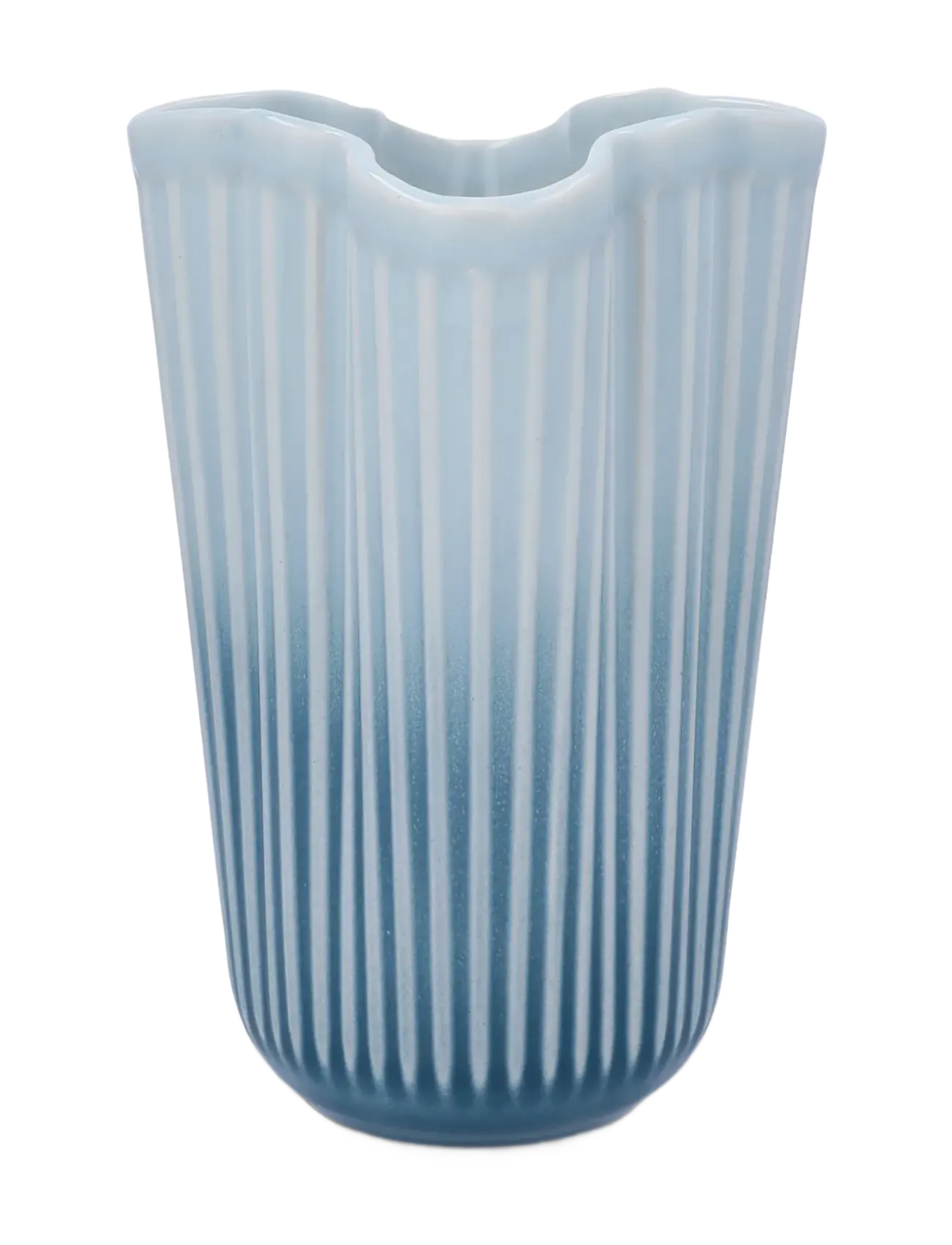 Kähler - Hammershøi Unfold Vase H20.5 cm blå - vaser - blue - 2
