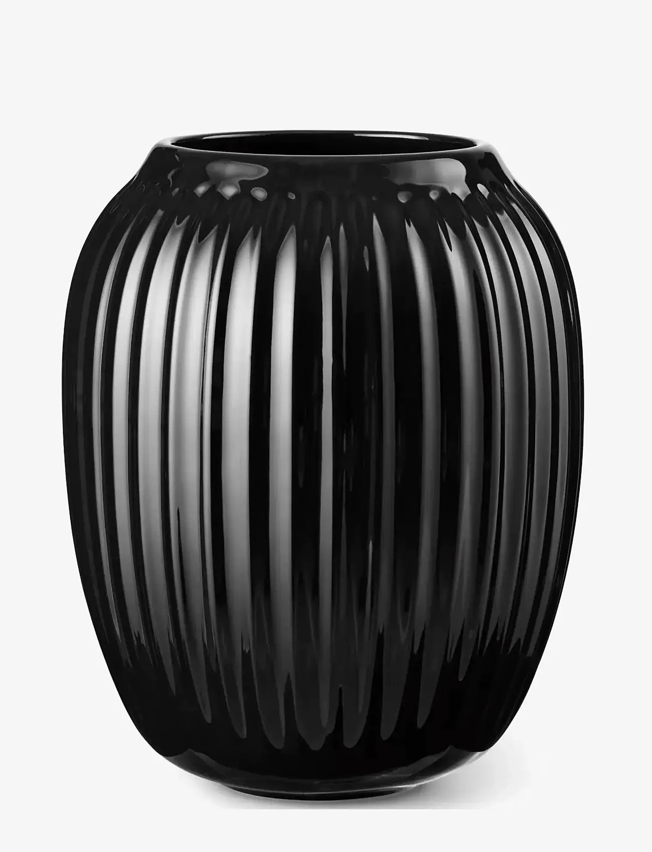 Kähler - Hammershøi Vase H21 cm black - nach preis einkaufen - black - 0
