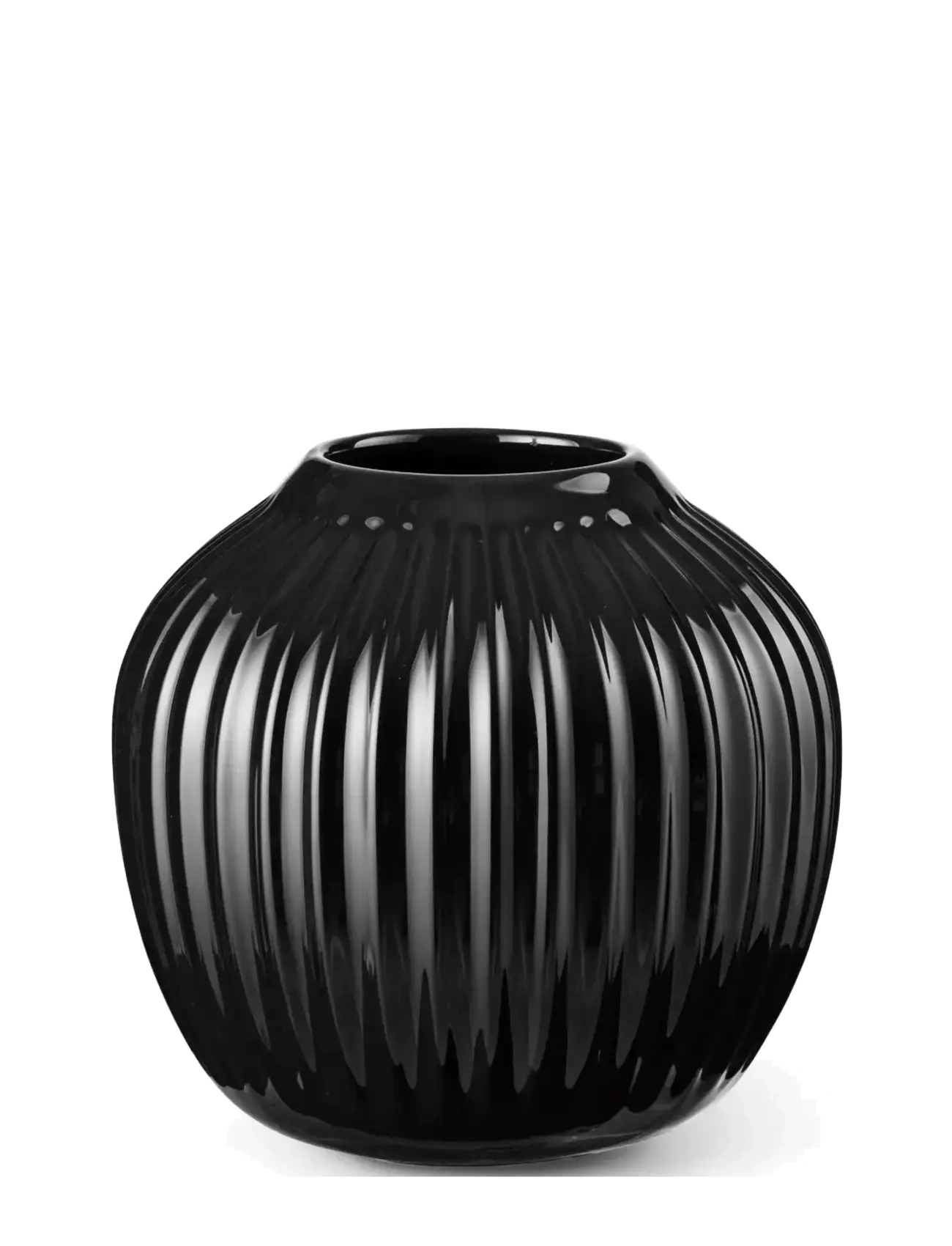 Kähler Hammershøi Vase H13 Cm Sort, Vase, Sort, Str: H13CM