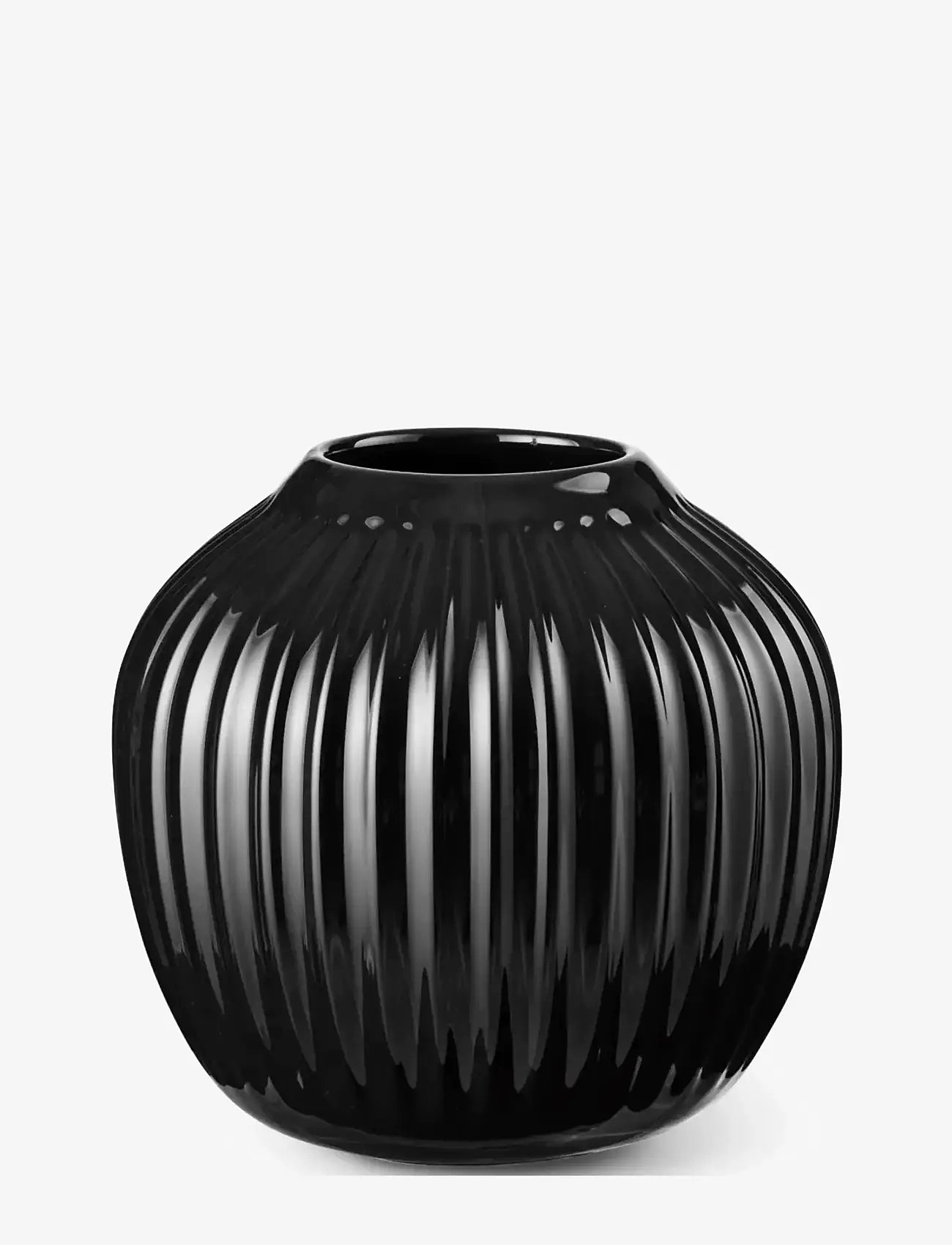 Kähler - Hammershøi Vase H13 cm black - nach preis einkaufen - black - 0