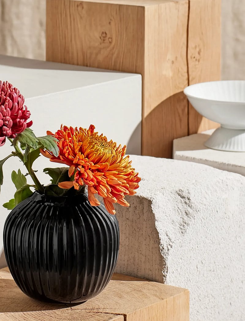 Kähler - Hammershøi Vase H13 cm black - nach preis einkaufen - black - 1