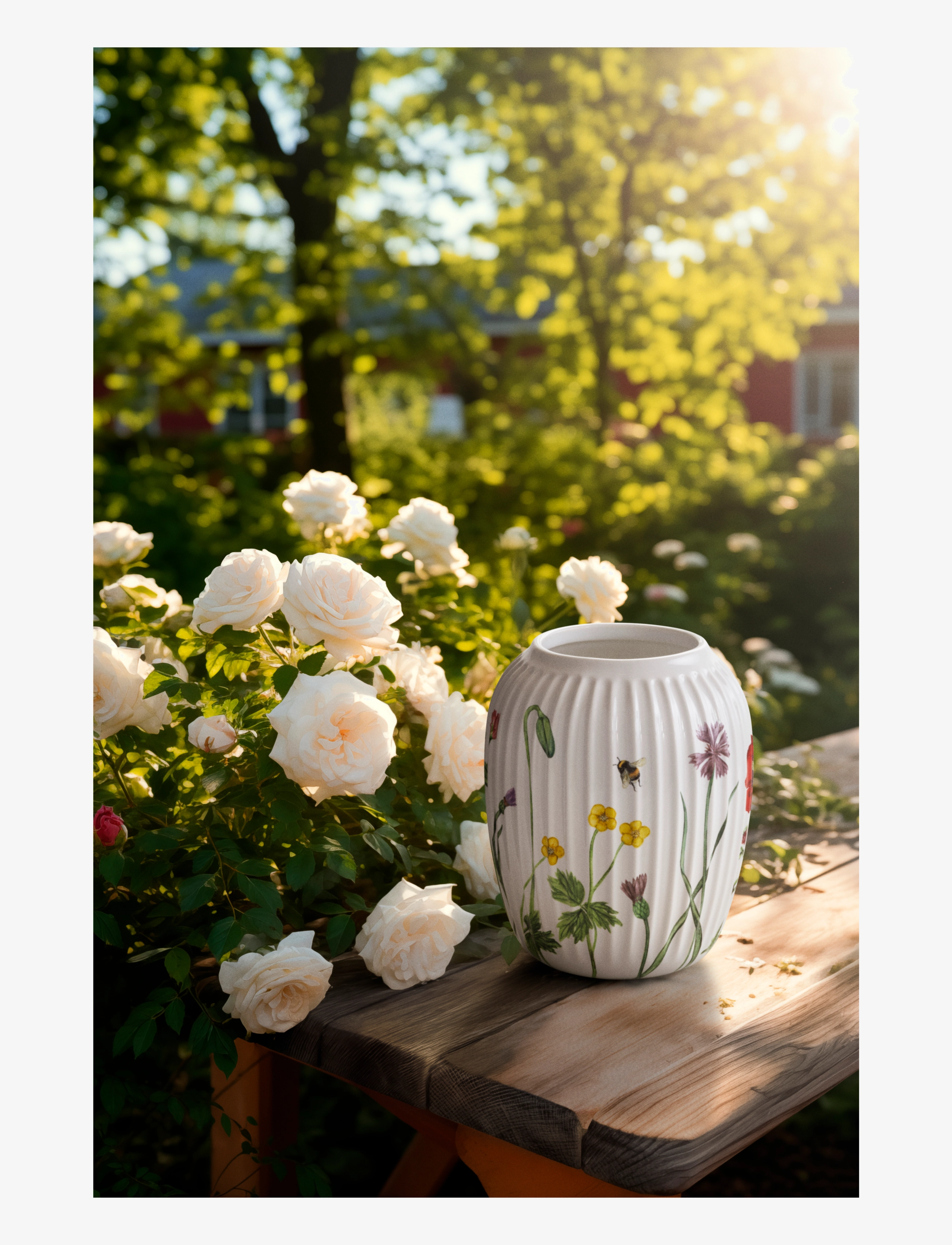 Kähler - Hammershøi Summer Vase H21 cm wild flowers - nach preis einkaufen - wild flowers - 4