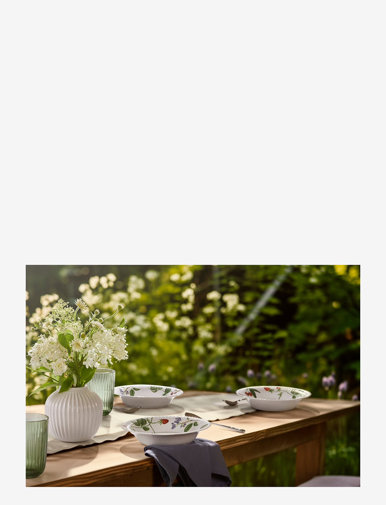 Kähler - Hammershøi Summer Dyb tallerken Ø21 cm sommerbær - pastatallerkner - summer berries - 4