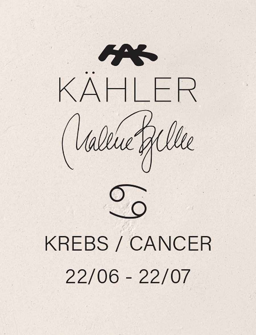 Kähler - Astro Cancer H16 white - portselanist kujukesed ja skulptuurid - white - 4