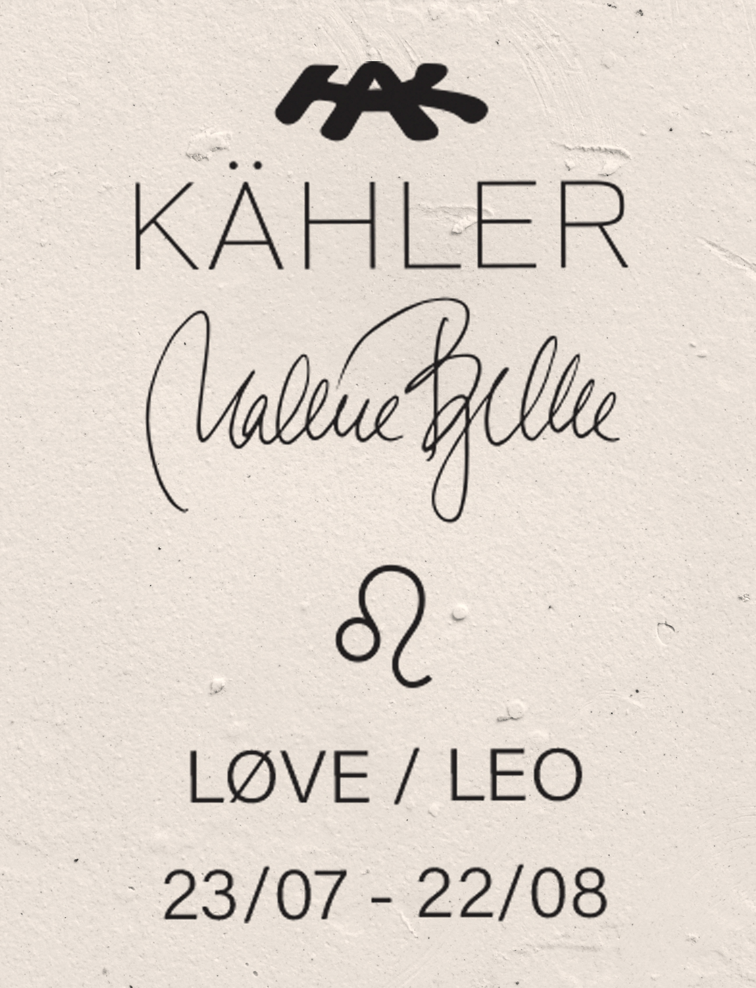 Kähler - Astro Leo H30 white - figuren & skulpturen - white - 4