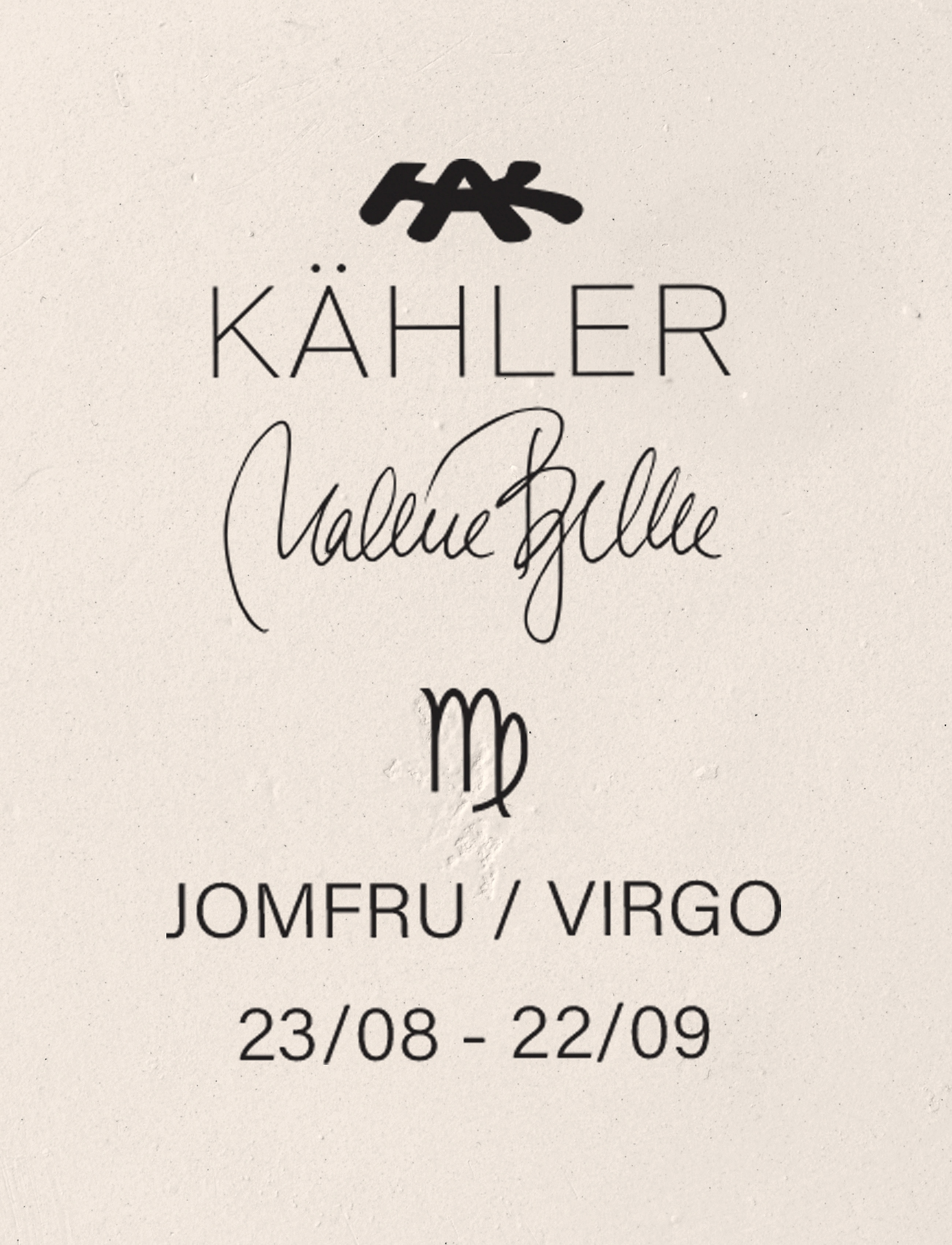 Kähler - Astro Jomfru H21 hvid - skulpturer & porcelænsfigurer - white - 4