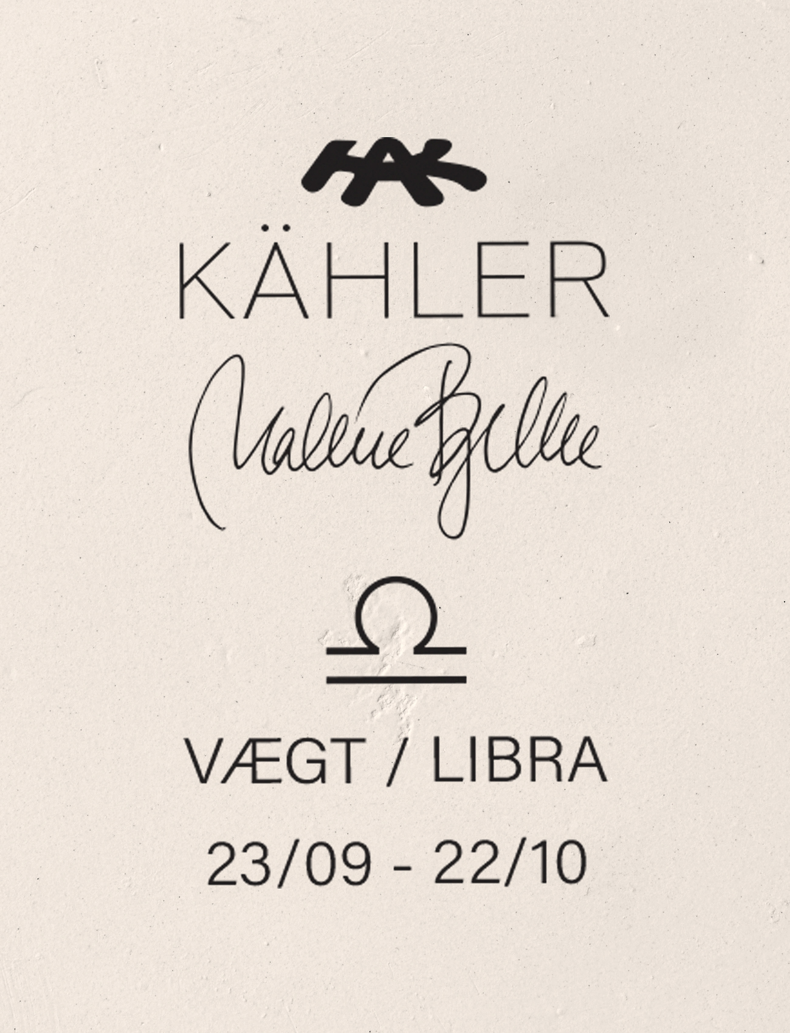 Kähler - Astro Vægt H28 hvid - skulpturer & porcelænsfigurer - white - 4