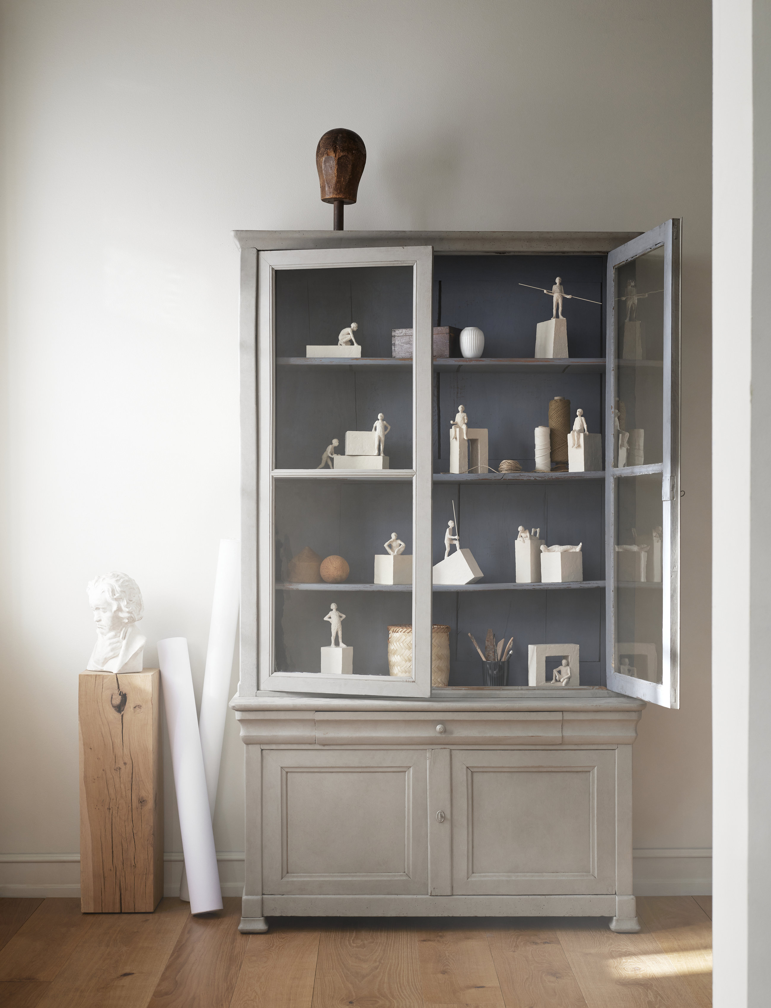 Kähler - Astro Vægt H28 hvid - skulpturer & porcelænsfigurer - white - 5