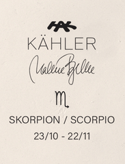 Kähler - Astro Scorpio H14 hvit - skulpturer & porselensfigurer - white - 4