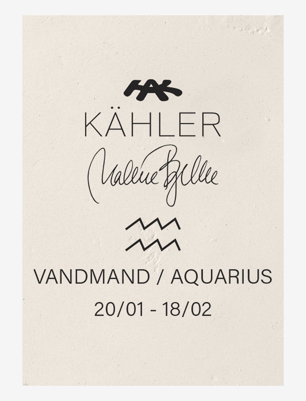 Kähler - Astro Aquarius H19 vit - skulpturer & figurer - white - 3