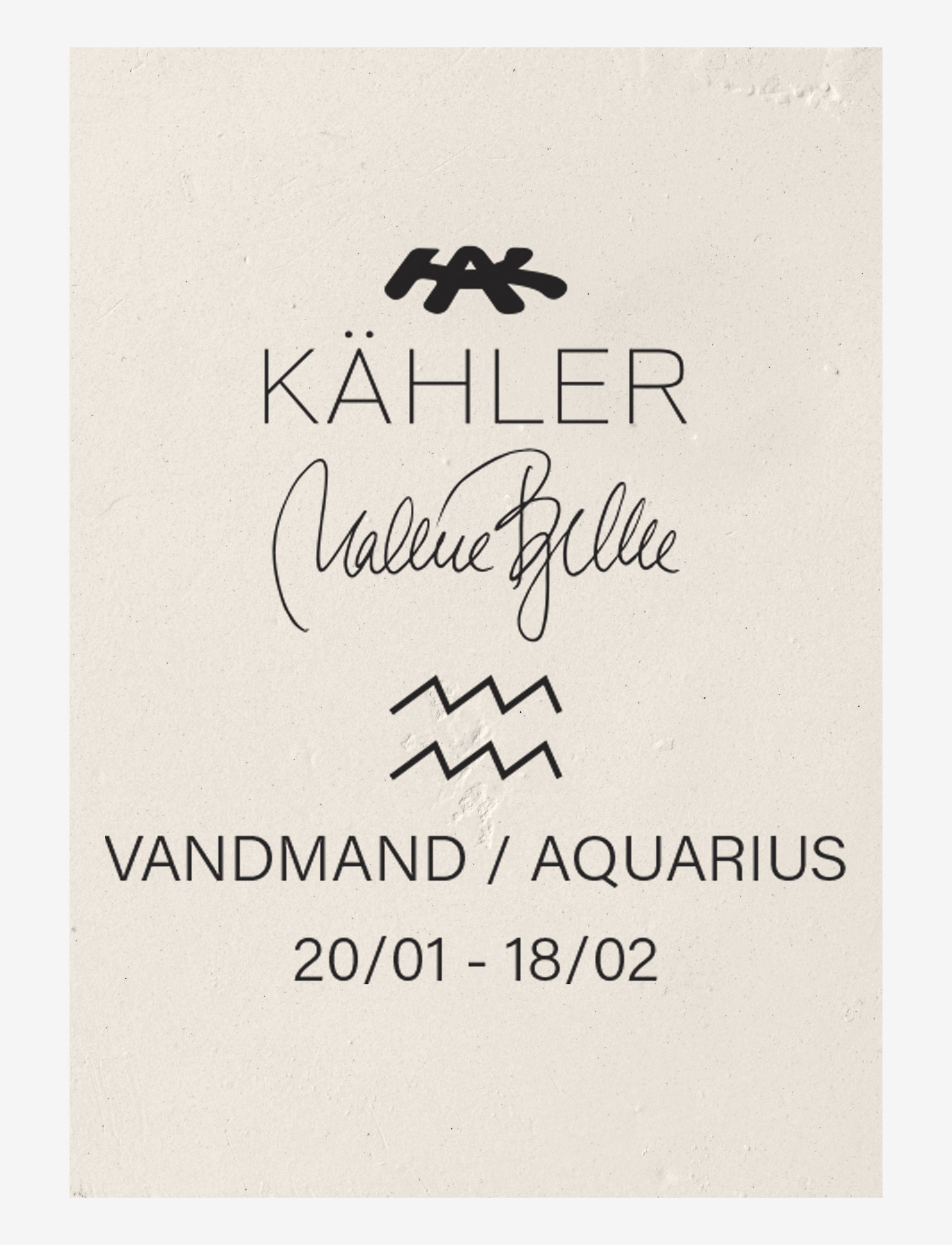 Kähler - Astro Vandmand H19 hvid - skulpturer & porcelænsfigurer - white - 3