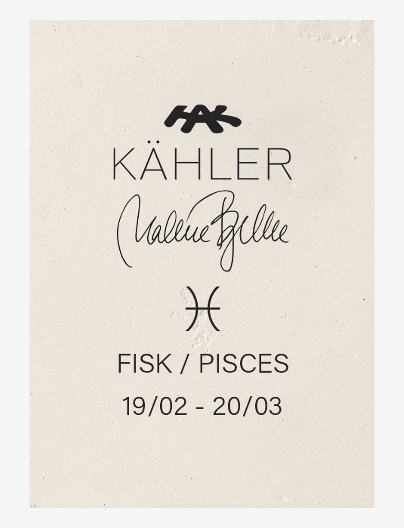 Kähler - Astro Pisces H13 white - figuren & skulpturen - white - 2