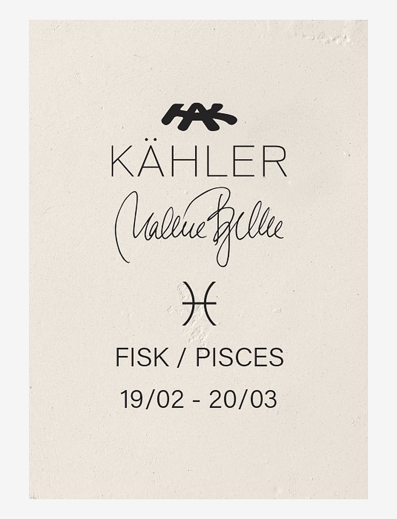 Kähler - Astro Pisces H13 white - figuren & skulpturen - white - 2