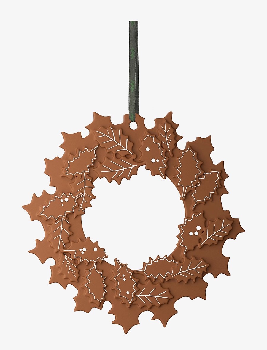 Kähler - Gingerbread Garland Ø18.5 cm brown - weihnachtsdekoration - brown - 2