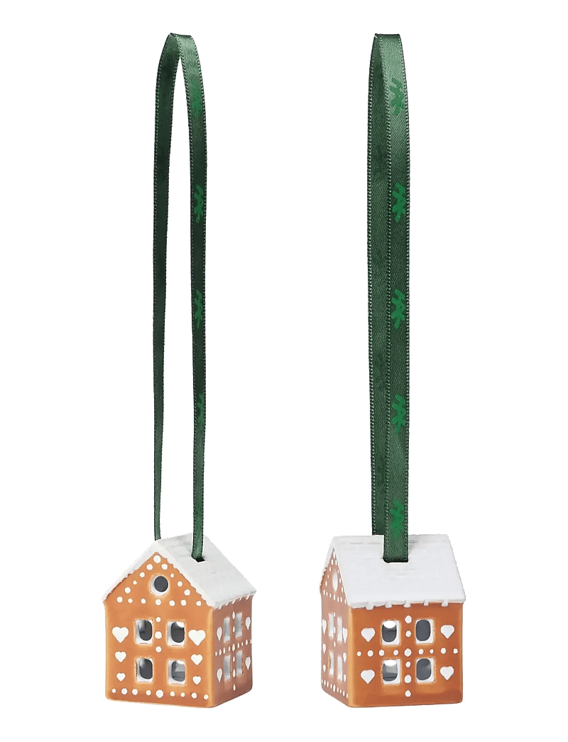Kähler - Gingerbread Christmas Ornament brown 2 pcs. - osta hinna alusel - brown - 1