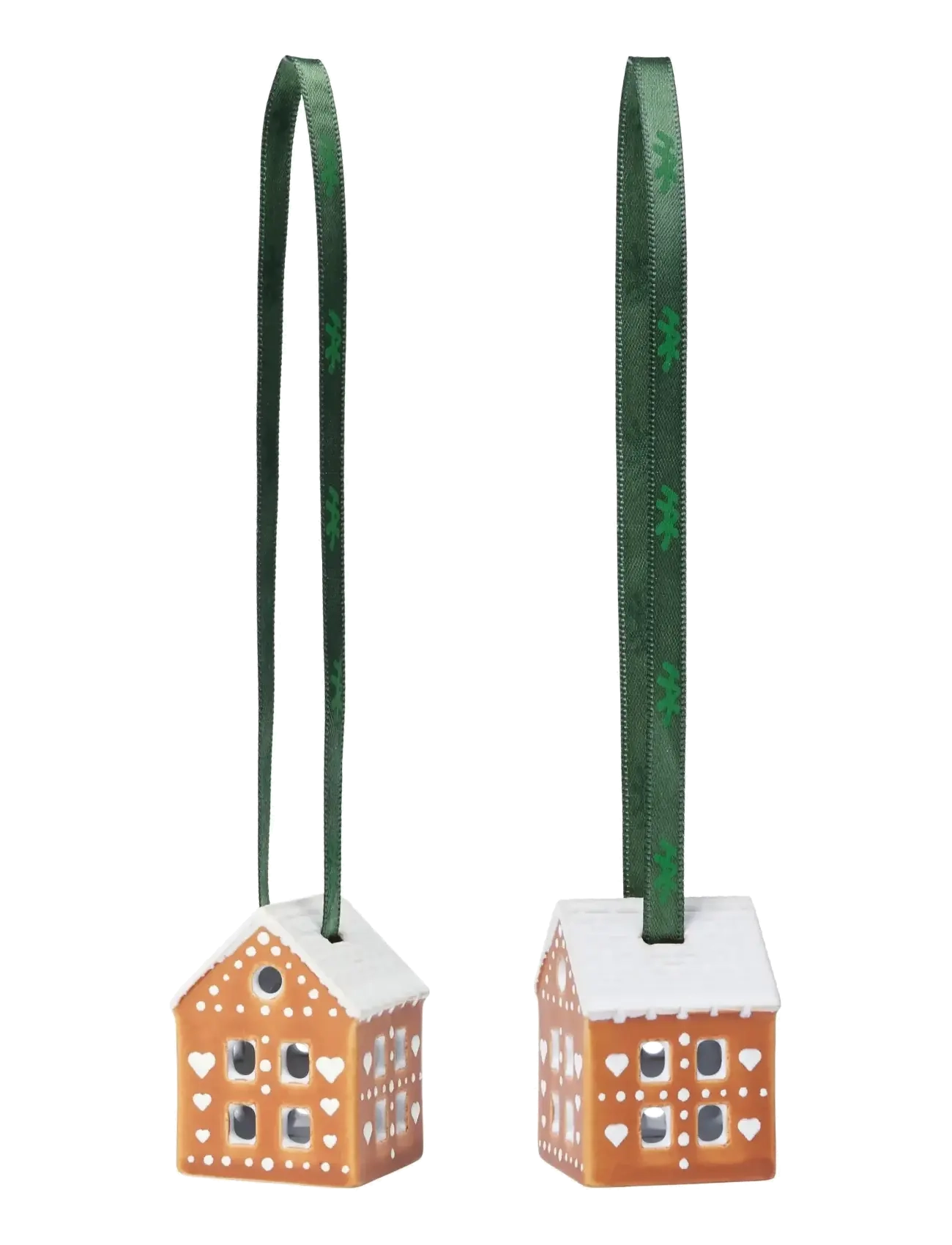 Kähler - Gingerbread Christmas Ornament brown 2 pcs. - brown - 1
