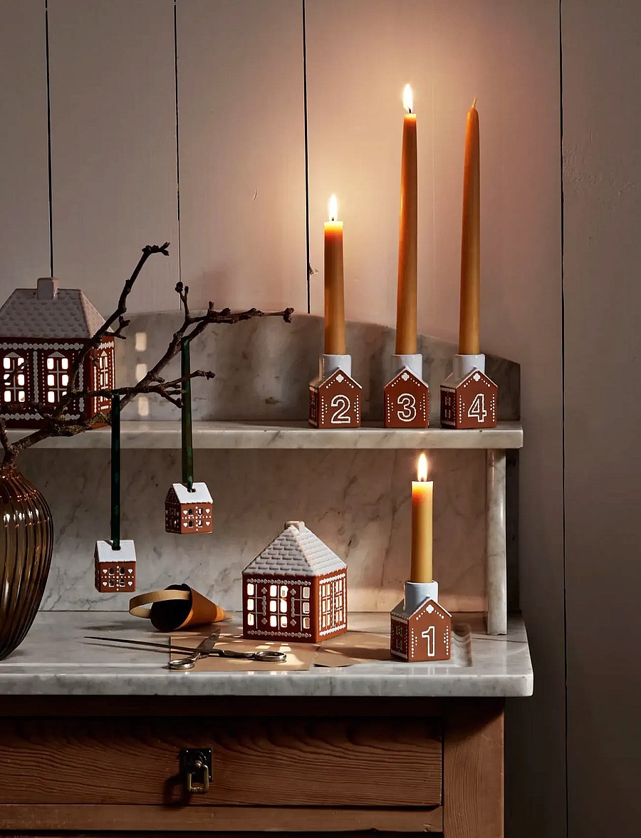 Kähler - Gingerbread Christmas Ornament brown 2 pcs. - brown - 2