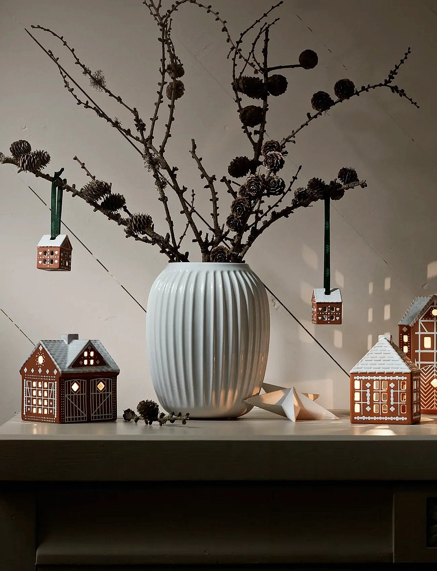 Kähler - Gingerbread Christmas Ornament brown 2 pcs. - brown - 3