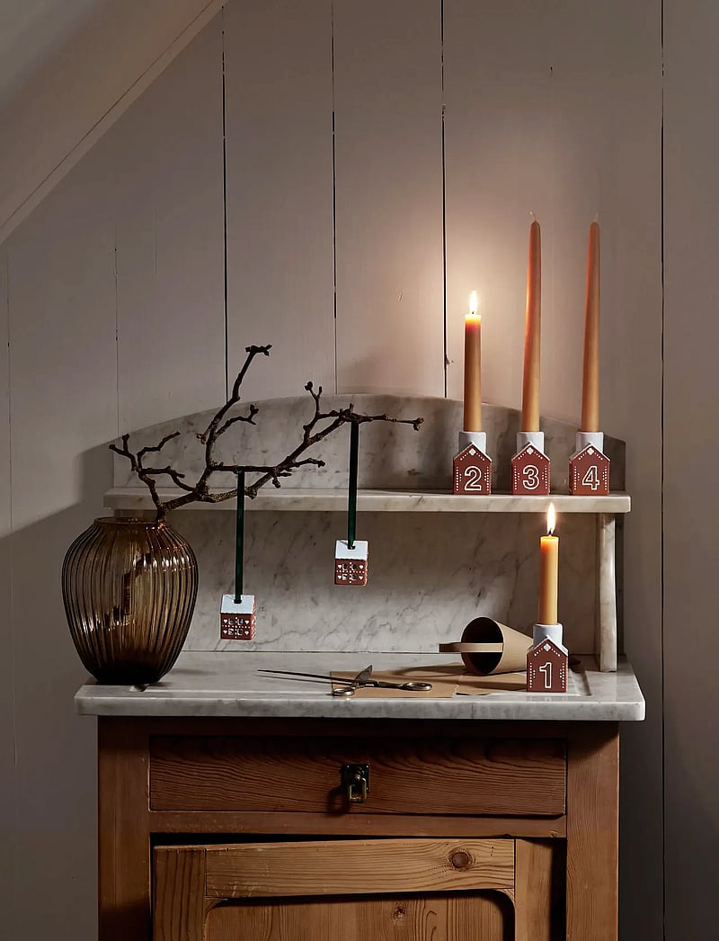 Kähler - Gingerbread Christmas Ornament brown 2 pcs. - osta hinna alusel - brown - 5