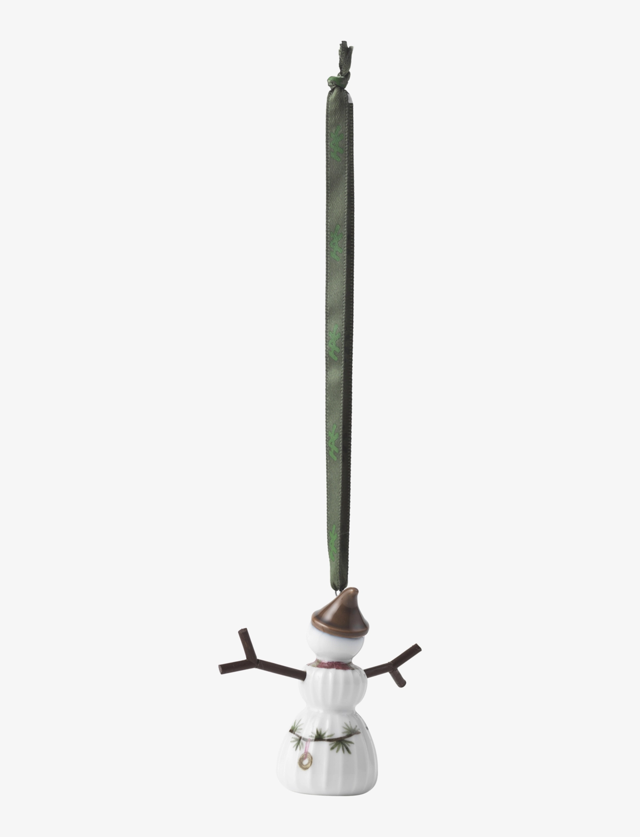 Kähler - Hammershøi Christmas Snowgirl hanging variant H6.5 white w. deco - white w. deco - 3