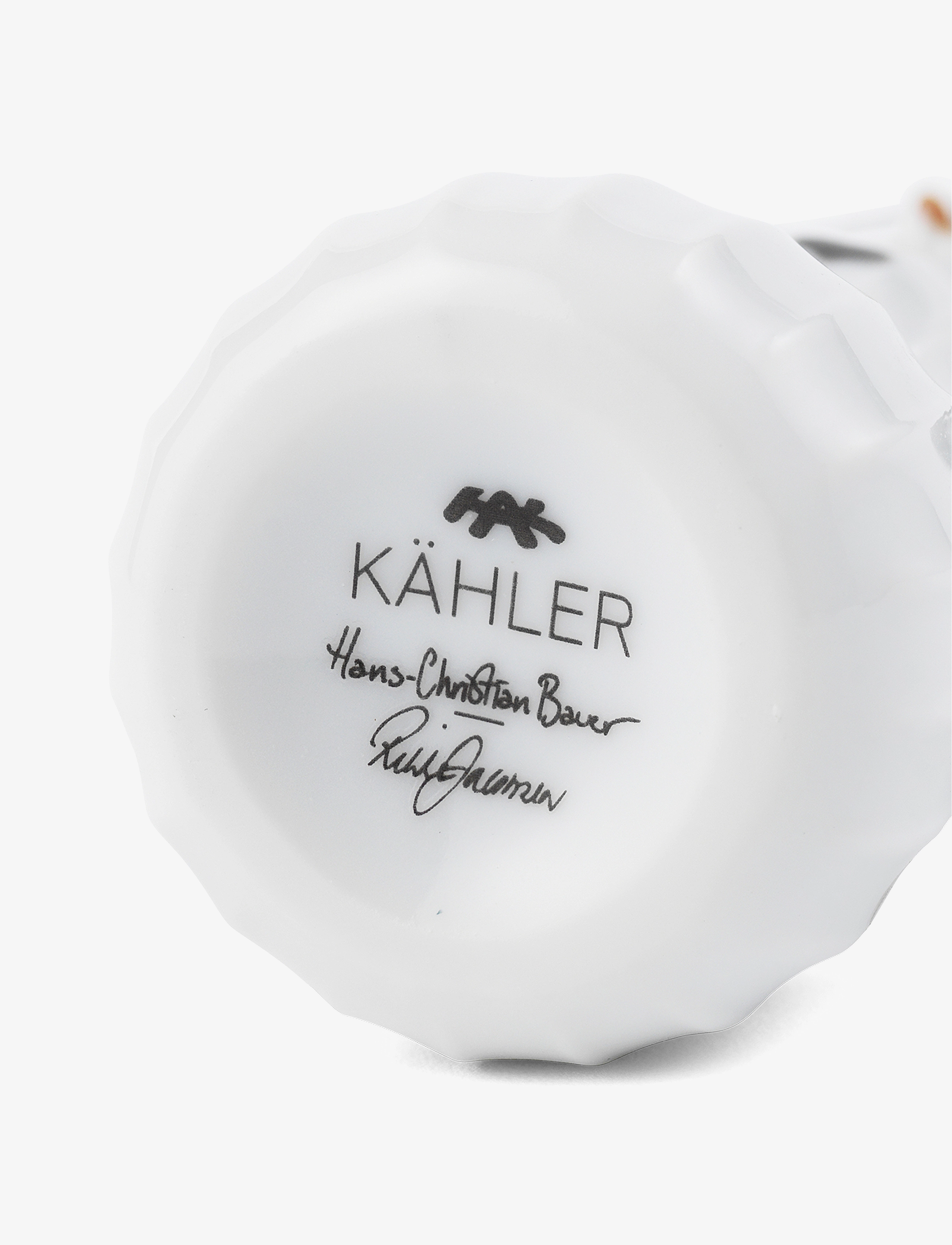 Kähler - Hammershøi Christmas Snowgirl hanging variant H6.5 white w. deco - white w. deco - 5