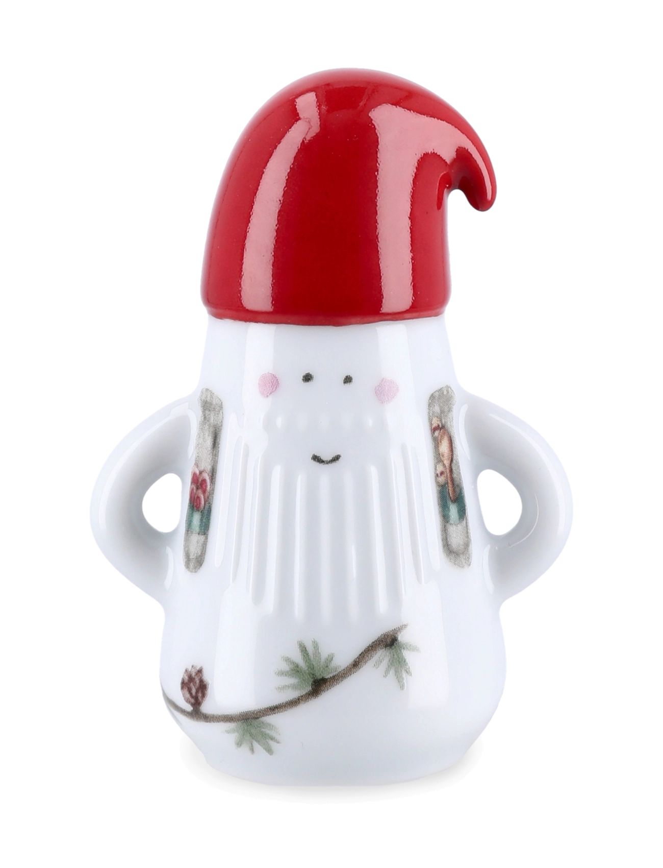 Kähler Hammershøi Christmas Nissefar Ø6 cm vit m. deko - Julklappar - WHITE W. DECO / white