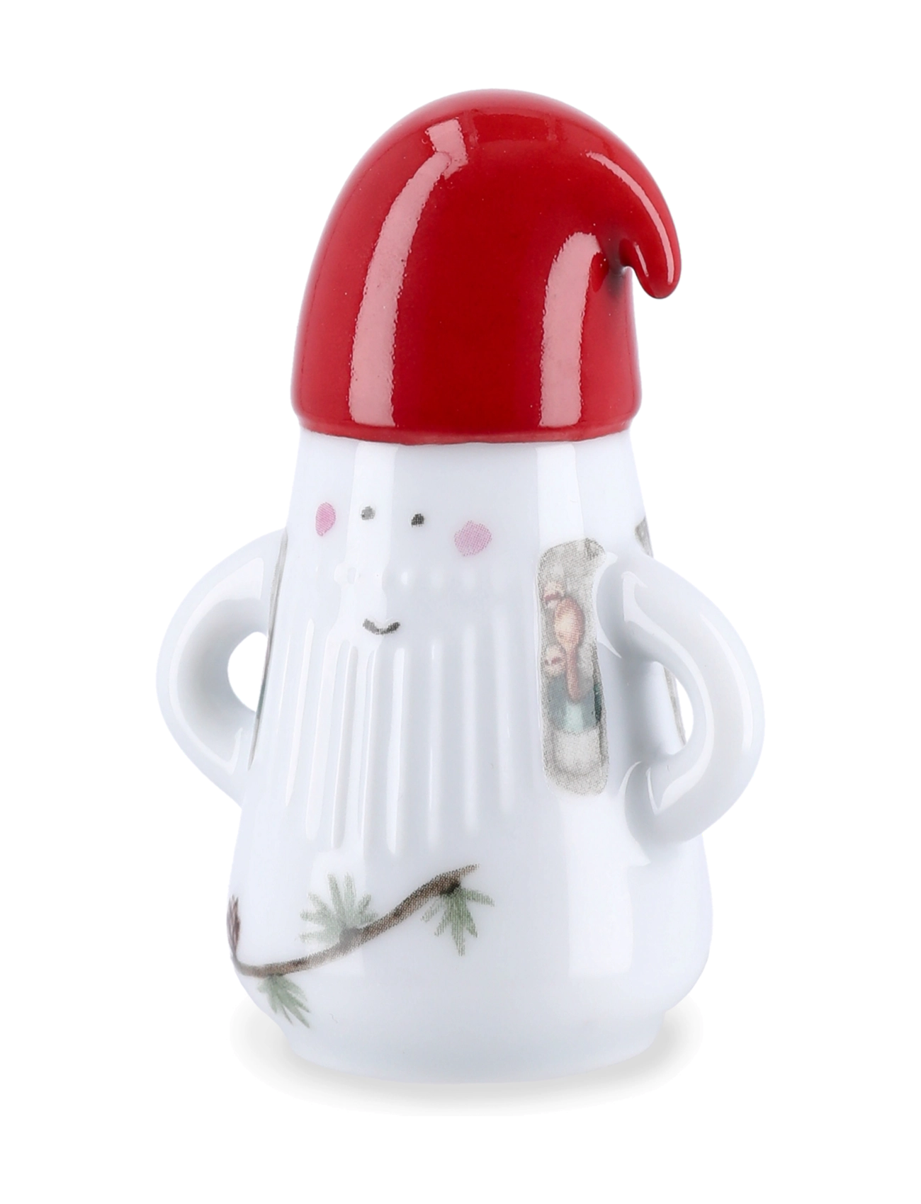 Kähler - Hammershøi Christmas Nissefar Ø6 cm vit m. deko - white w. deco - 2