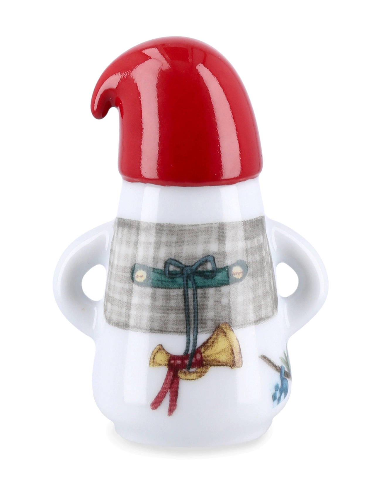 Kähler - Hammershøi Christmas Nissefar Ø6 cm vit m. deko - white w. deco - 3