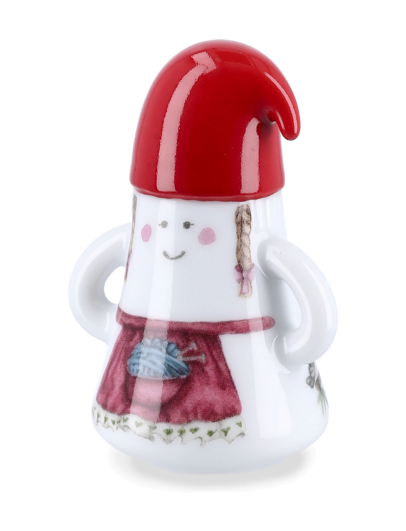 Kähler - Hammershøi Christmas Nissemor Ø6 cm hvid m. deko - white w. deco - 2