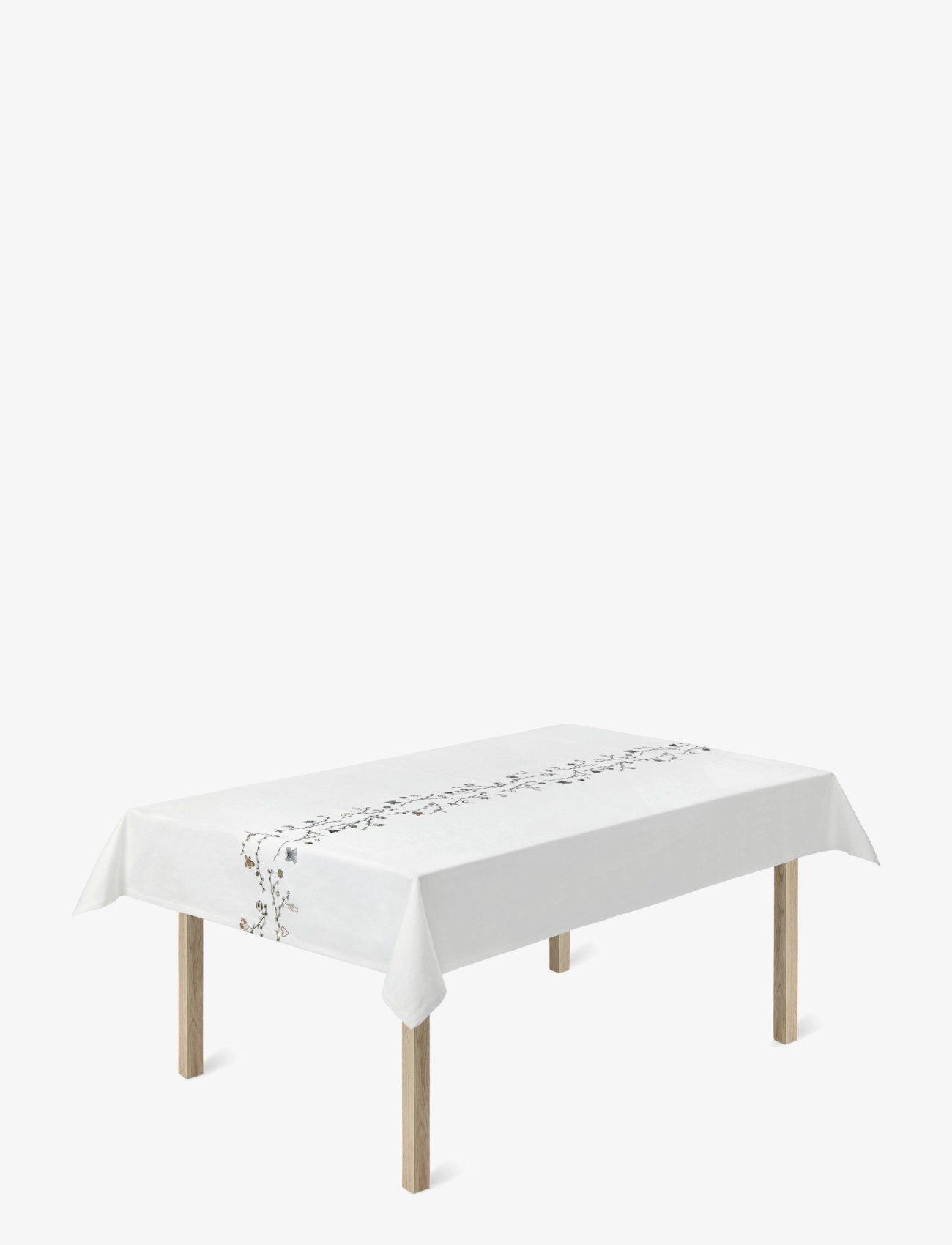 Kähler - Hammershøi Christmas Dug 150x270 cm m. deko - duge & bordløbere - white w. deco - 2