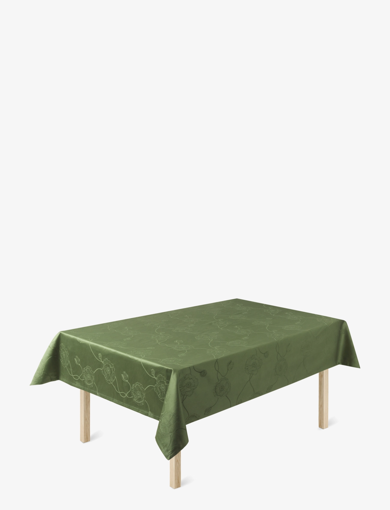 Kähler Hammershøi Poppy Damask tablecloth 150x320 cm green - Tablecloths & runners - GREEN / green