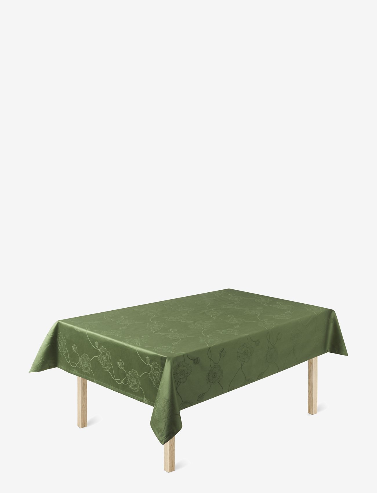 Kähler - Hammershøi Poppy Damask tablecloth 150x320 cm green - nach preis einkaufen - green - 0