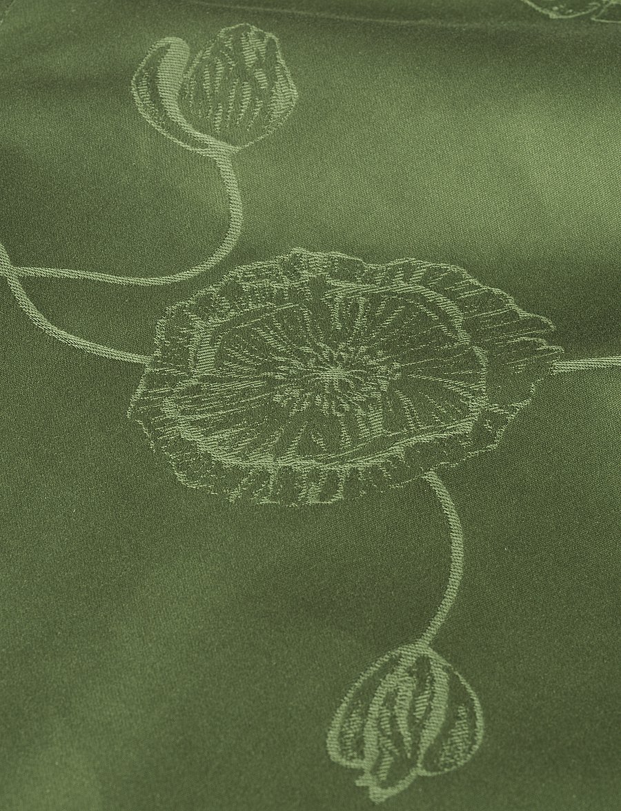 Kähler - Hammershøi Poppy Damask tablecloth 150x320 cm green - laudlinad - green - 0